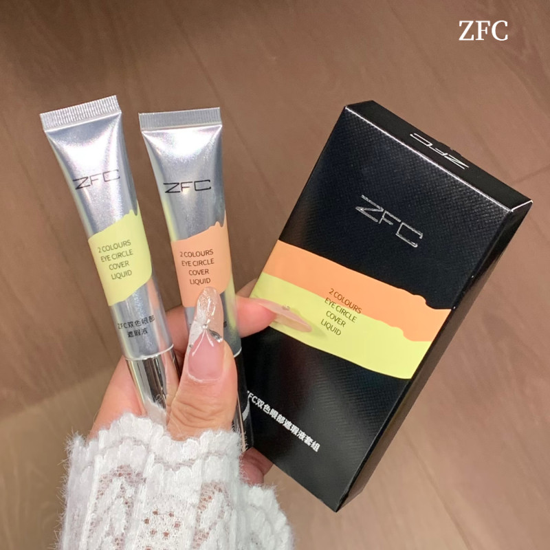 ZFC คอนซีลเลอร์ สีคอนซีลเลอร์แบบน้ำ ปกปิดถุงใต้ตา ปกปิดจุดด่างดำ
