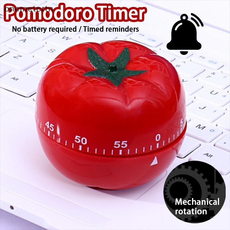 Oyr Tomato Timer ครัวอิเล็กทรอนิกส์เตือน Pomodoro Mechanical นับถอยหลังนาฬิกาปลุกครัวทําอาหารเครื่องมือเกมจับเวลา Clo N