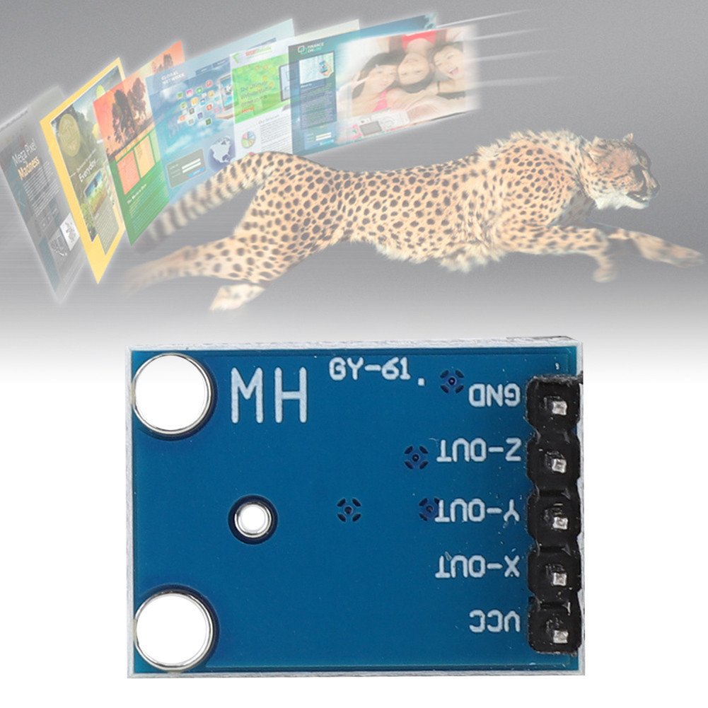 Tominihouse Accelerometer โมดูล ADXL335(เชื่อม) สําหรับเซ็นเซอร์มุมเอียง 3 แกนขนาดเล็กการใช้พลังงานต