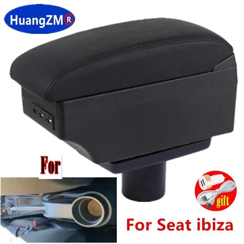 สําหรับที่นั่ง ibiza กล่องที่วางแขน Ibiza 6j Ibiza 6L เซ็นทรัล เก็บเนื้อหากล่องเก็บพร้อมอินเทอร์เฟซ 