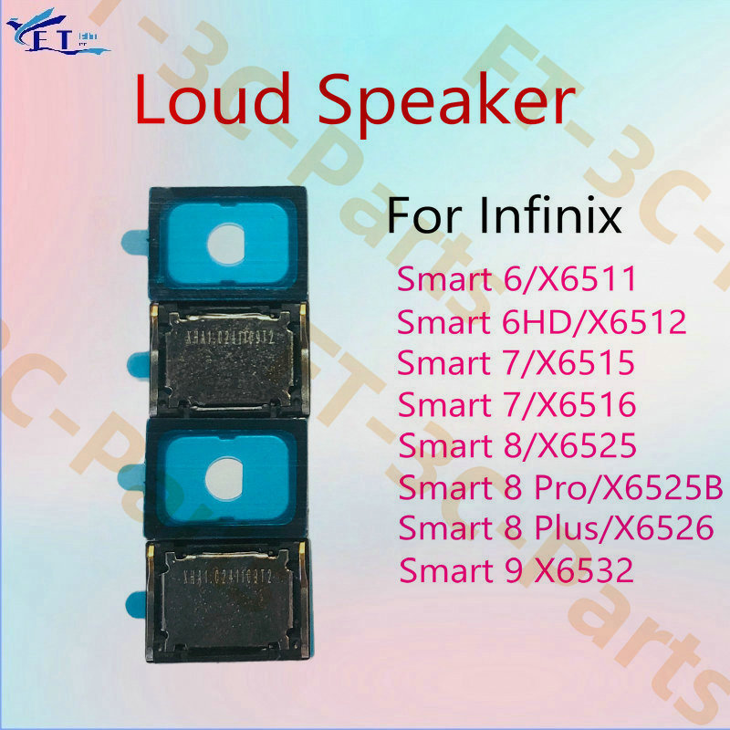 สําหรับ Infinix Smart 6 7 8 9 Pro Plus 6 HD 7 HD X6511 X6512 X6515 X6516 X6525 X6525B X6526 X6532 Loud ลําโพง Buzzer Flex ด้านล่างเพลงลําโพง