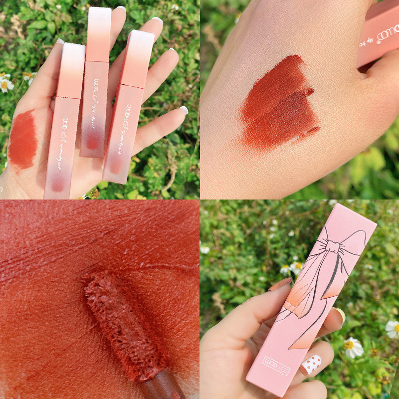 Makeup Lip Gloss Matte Matte Non-Fade Milk Coffee Lipstick