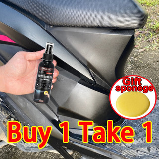 Buy 1 Take 1 Car Motorcycle Plastic Restorer Back To Black Gloss Cleaning Auto Polish Repair Coating Renova 120ml
