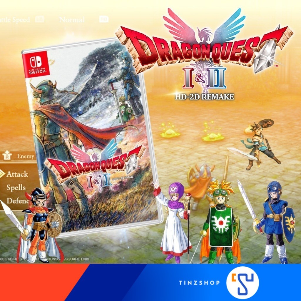 [ส่งด่วน] Nintendo Switch Game Dragon Quest I & II HD-2D Remake Zone Asia English : Tinzshop