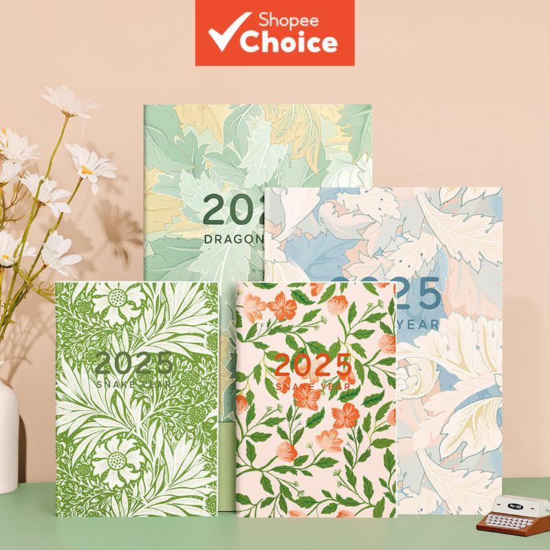 2025 Planner โน้ตบุ๊ค 365 วันปฏิทิน Agenda Planner A4 A5 ไดอารี่ Notepad รายสัปดาห์เป้าหมายที่อยู่อา