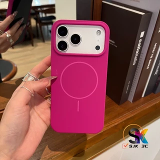 หรูหรา ซิลิโคนแม่เหล็กเคสโทรศัพท์สําหรับ ไอโฟน 17 16 15 14 13 12 11 มือโปร สูงสุด 14/15/16บวก ซิลิโคนปลอกสีสวย รอบด้านกันกระแทกฝาครอบป้องกัน