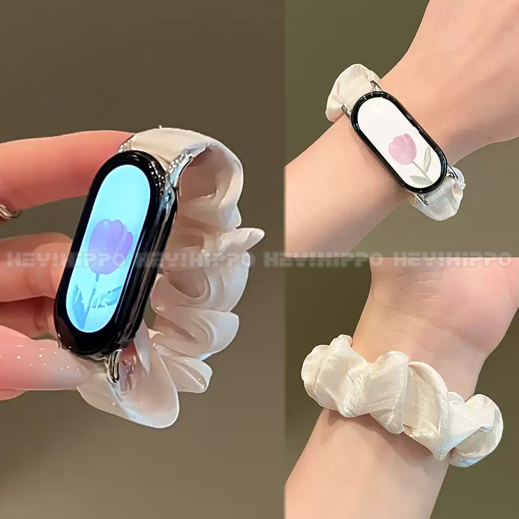 แฟชั่นสําหรับ Xiaomi Mi band 10 9 8 7 สร้อยข้อมือเปลี่ยนสายนาฬิกาสําหรับ Miband 9pro 8pro Redmi นาฬิกา 6 5 4 สายรัดข้อมือผู้หญิง