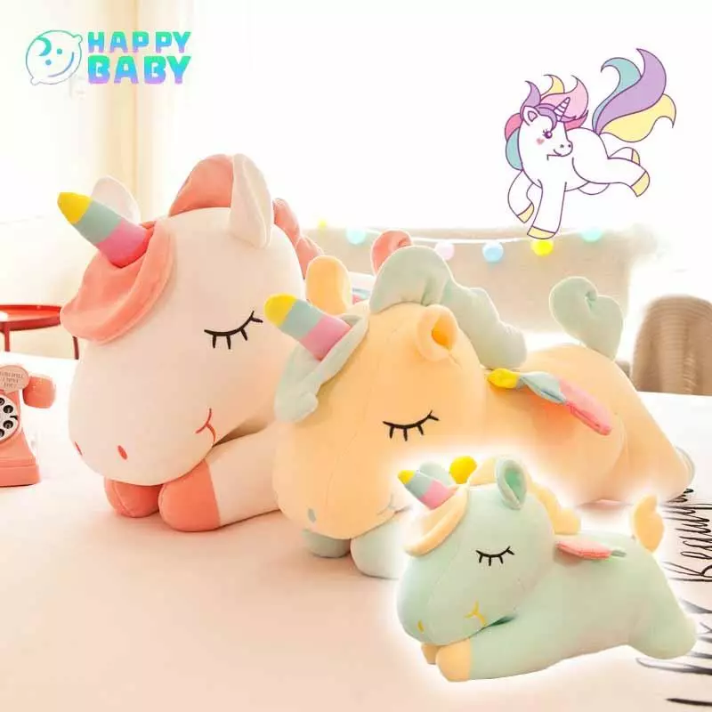 พร้อมส่ง🦄 ตุ๊กตา ตุ๊กตายูนิคอร์น ตุ๊กตายูนิคอร์นตัวใหญ่ นุ่มและน่ารัก เหมาะกับของขวัญวันเกิด วันเด็ก ของเล่นสําหรับเด็ก