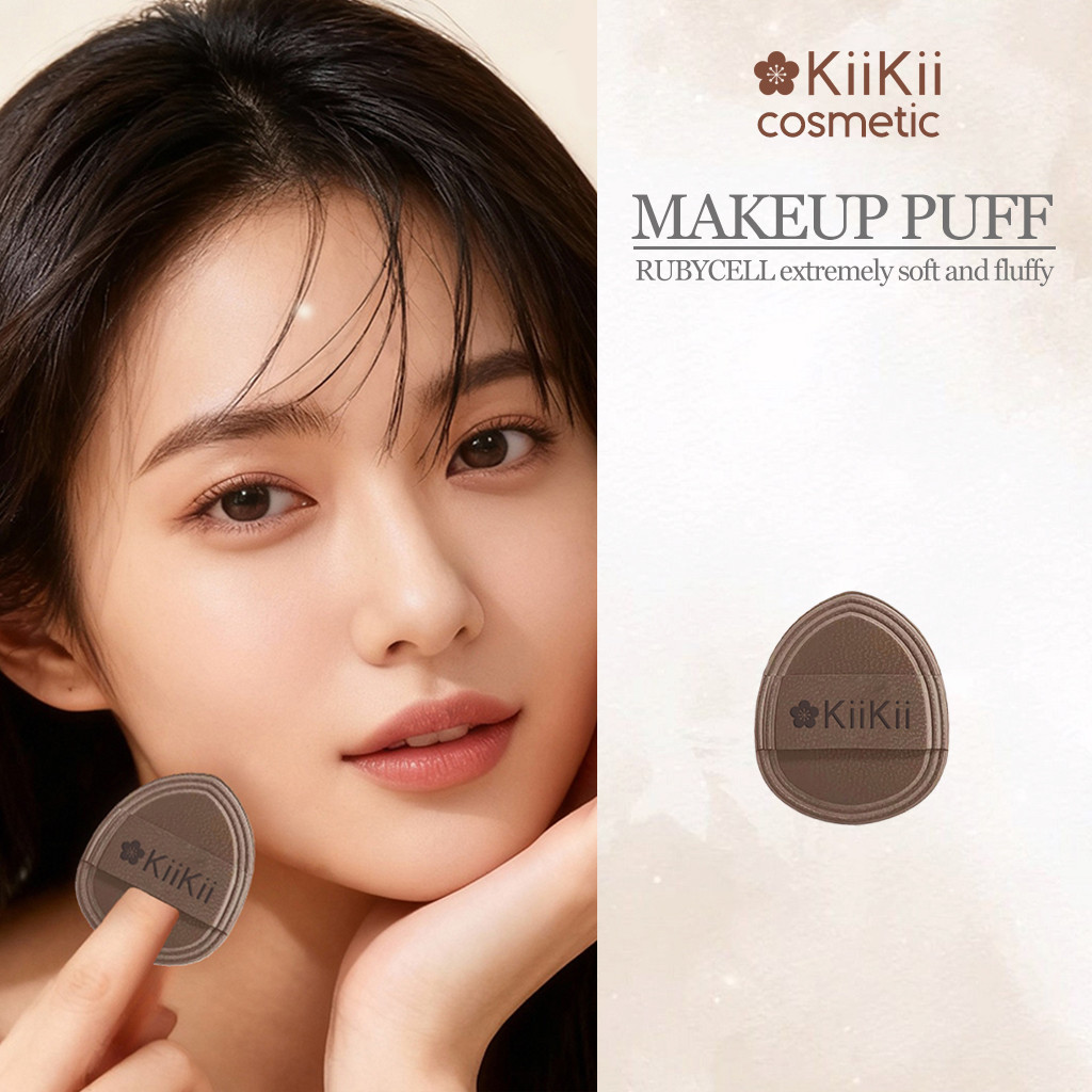 KiiKii Cosmetic พัฟแต่งหน้า พัฟคุชชั่น วัสดุ Rubycell Mini พัฟคูชั่น ใช้ได้ทั้งแห้งและเปียก นิ่มมาก
