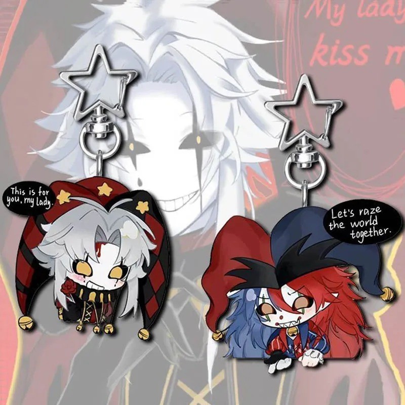 2026 The Freak Circus Pierrot อะคริลิคพวงกุญแจเกม Kawaii กระเป๋าเป้สะพายหลังกระเป๋านักเรียนตกแต่งจี้บุคลิกภาพอุปกรณ์เสริม