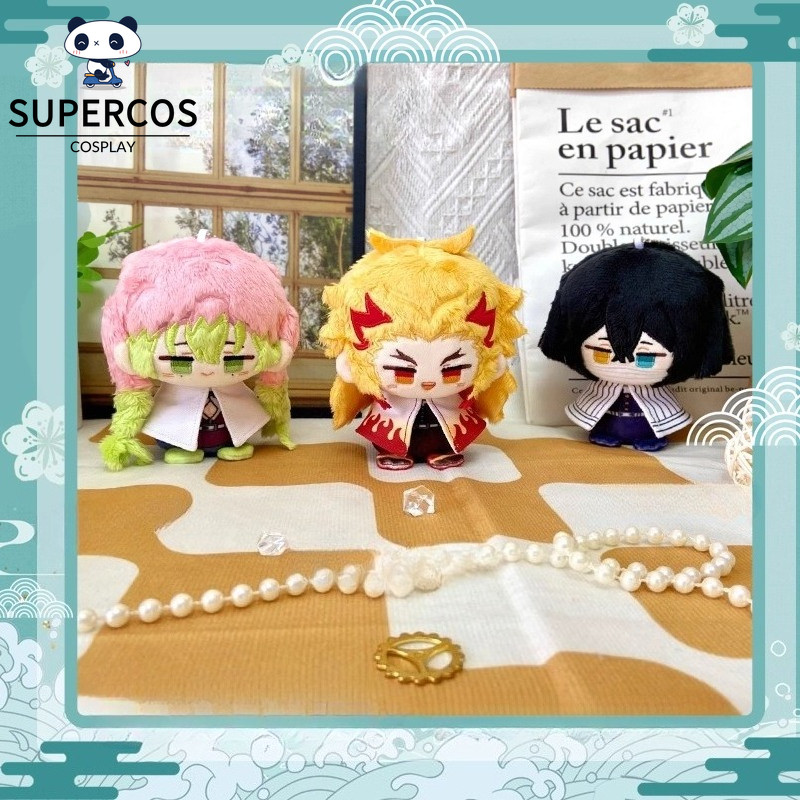 Demon Slayer Kyoujurou Obanai Mitsuri ตุ๊กตา 12 ซม.ตุ๊กตาน่ารักจี้ของเล่นของขวัญ