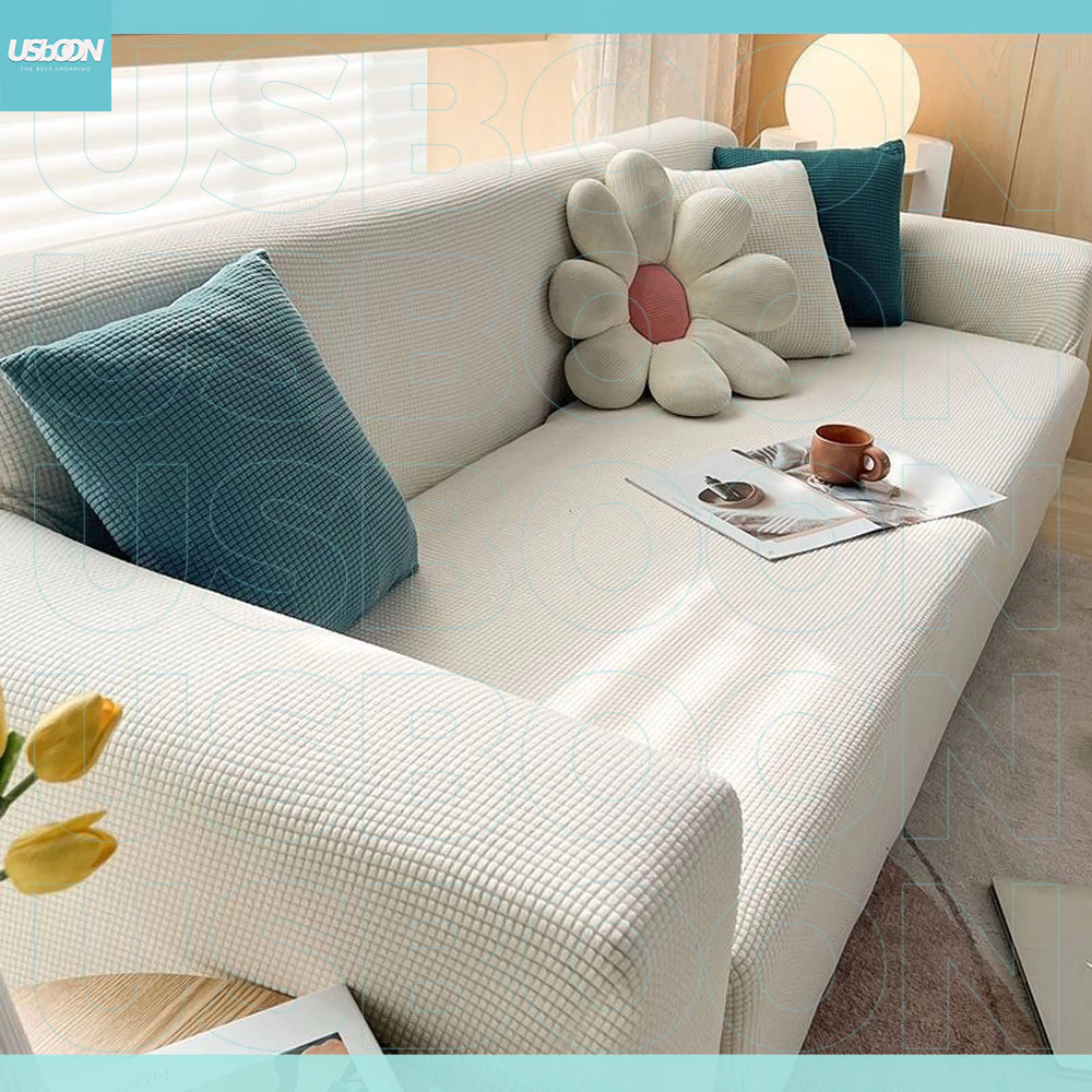 【COD】ยืดหยุ่นผ้าหุ้มโซฟา ป้องกันน้ำ ผ้าหุ้มโซฟา 1/2/3/4 ที่นั่ง L-Lshaped Universal Sofa Cover