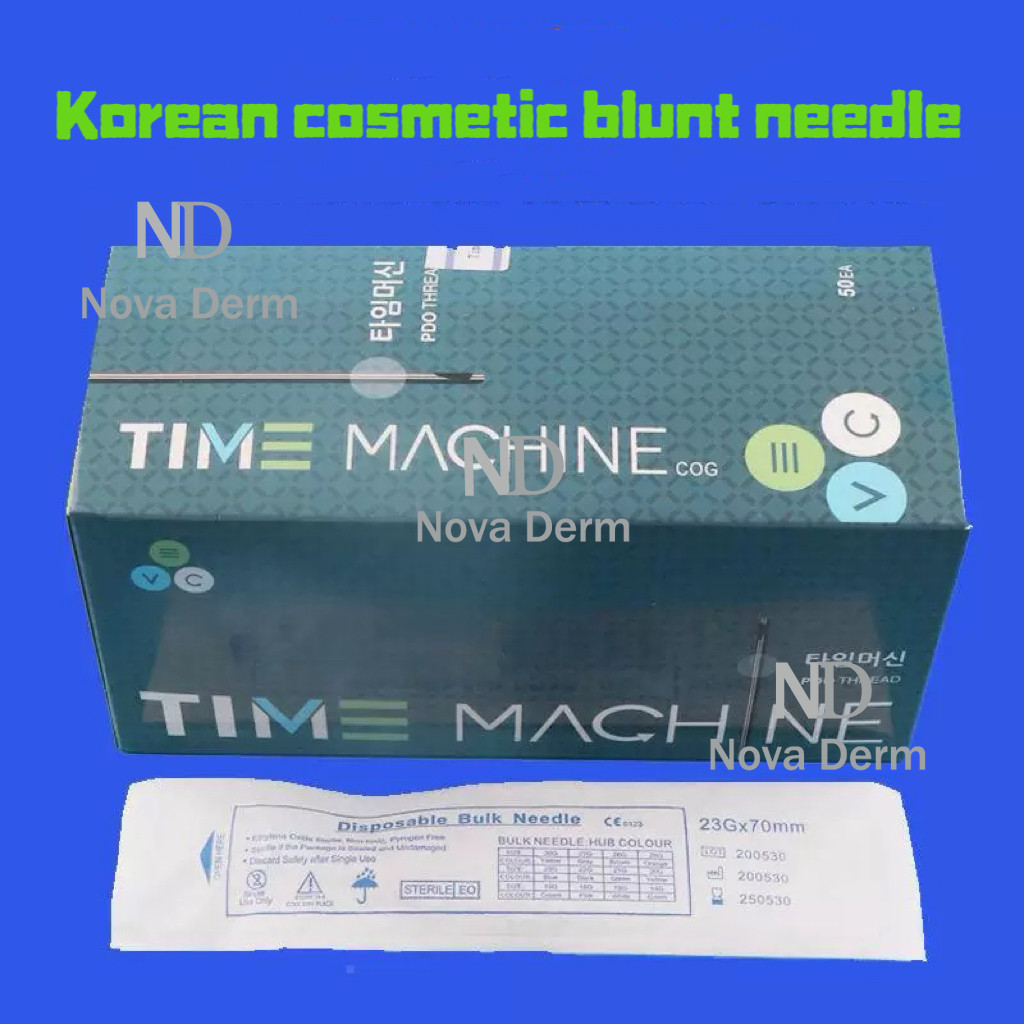 COD 22G23G25G27G ทิ้ง Blunt Tip Cannula เข็มสําหรับ Hypodermic Filler ฉีด 50 ชิ้น