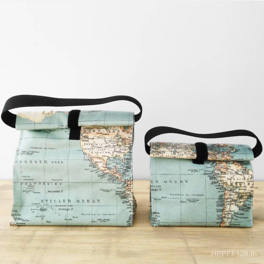 ทําซ้ํากล่องอาหารกลางวันถุงฉนวนกันความร้อนรูปแบบกล่องอาหารกลางวันสร้างสรรค์กระเป๋าอาหารตั้งแคมป์พร็อ