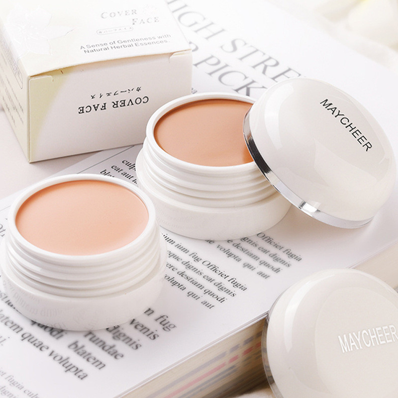 คลาสสิกแบรนด์เก่า Meiqianer คอนซีลเลอร์นุ่มยาวนานแต่งหน้า Foundation คอนซีลเลอร์ Moisturizing Clear 