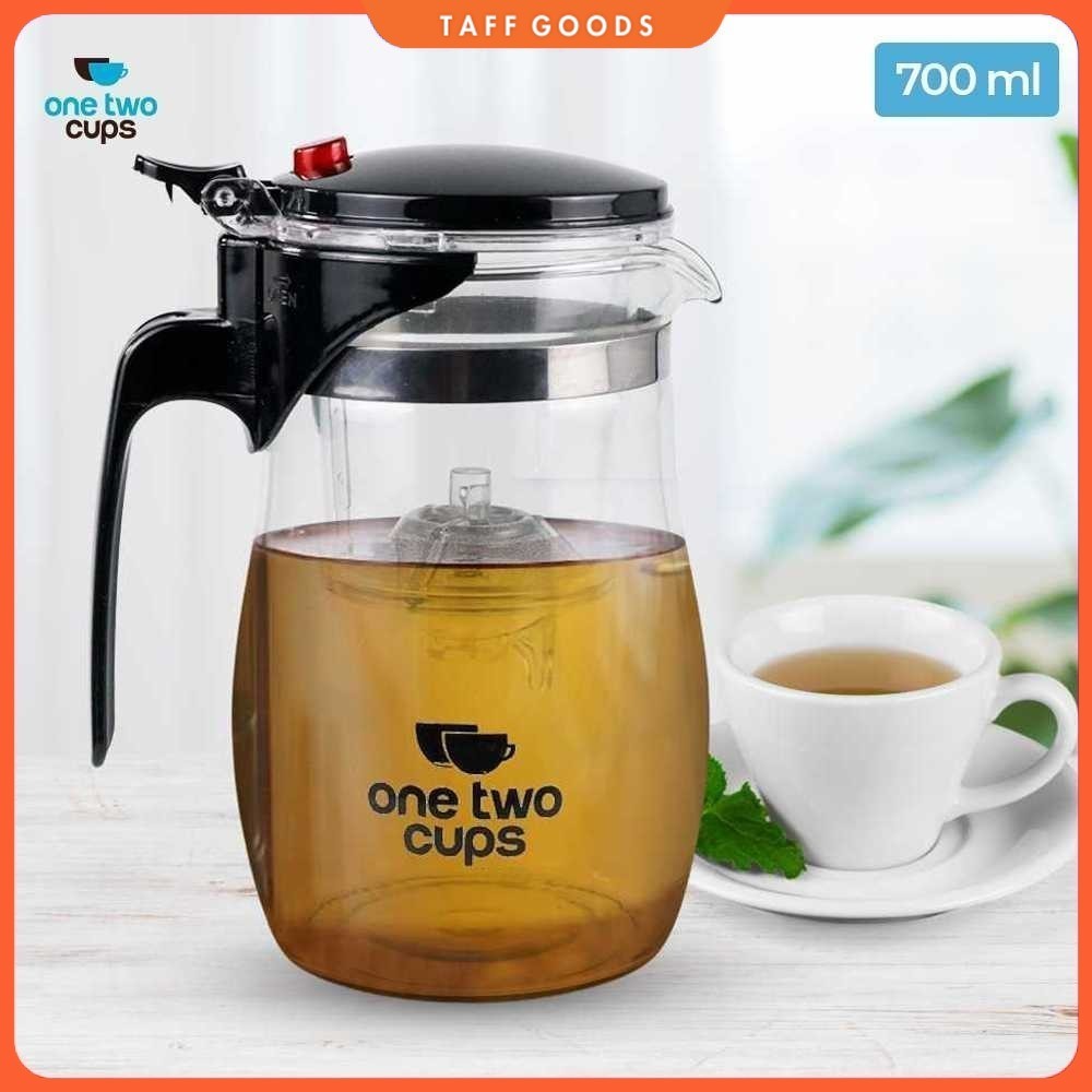เหยือกชากาแฟแก้ว One Two Cups พร้อมที่กรอง 700ml - TP-757