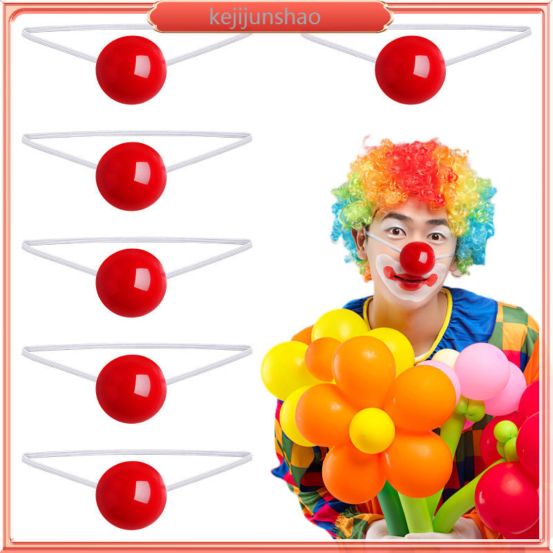6 ชิ้นเรืองแสง Clown น่ารัก Party Clown สีแดง Clown kejijunshao