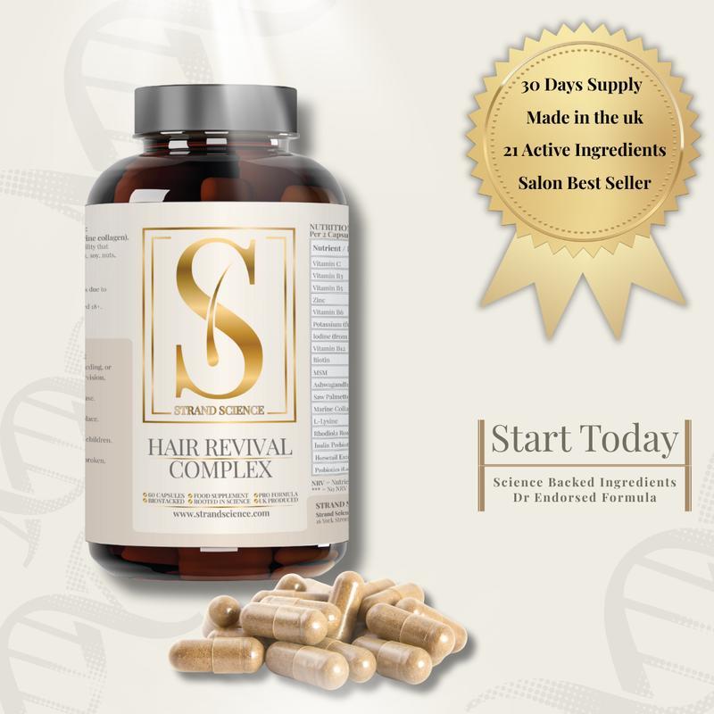 อาหารเสริมการเจริญเติบโตของเส้นผม & DHT Blocker | คอลลาเจน, ไบโอติน, เลื่อยต้นปาล์มชนิดโต, Ashwagand