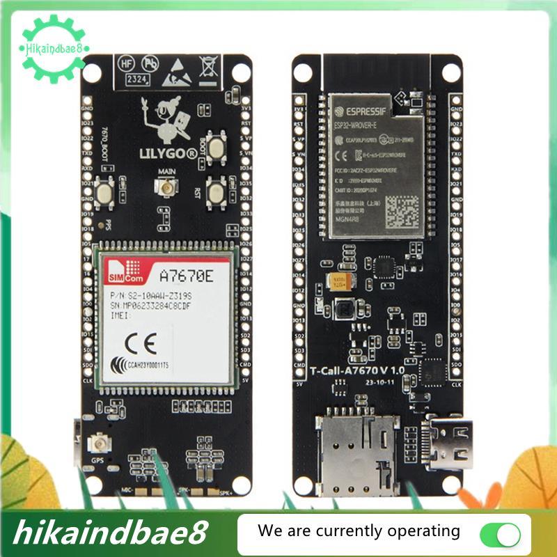 T-Call A7670 4G 2G ESP32 บอร์ดพัฒนา A7670E LTE GSM เครือข่าย ESP32-WROVER-E WiFi บลูทูธไร้สายโมดูล