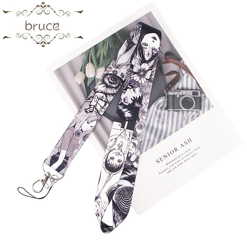 BRUCE Junji Ito Phone Accessories Camera Mobile Phone Straps Badge Holder for key ID Card Neck Strap