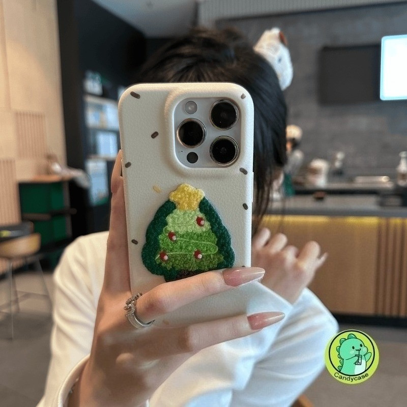 ปักตุ๊กตาต้นคริสต์มาสเคสโทรศัพท์สําหรับOPPO Reno 15 14 13 11 9 8 Pro 7 Lite 8Z 7Z 6 5 5K 4Zค้นหาX9 X