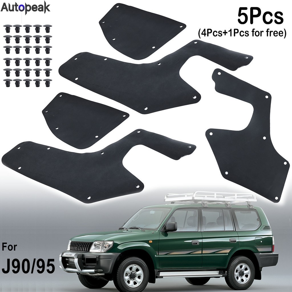 5 PC สําหรับ Toyota Land cruiser Prado Colorado J90 J95 1996-2002 ยาง Splash Shields ภายใน Fender Li