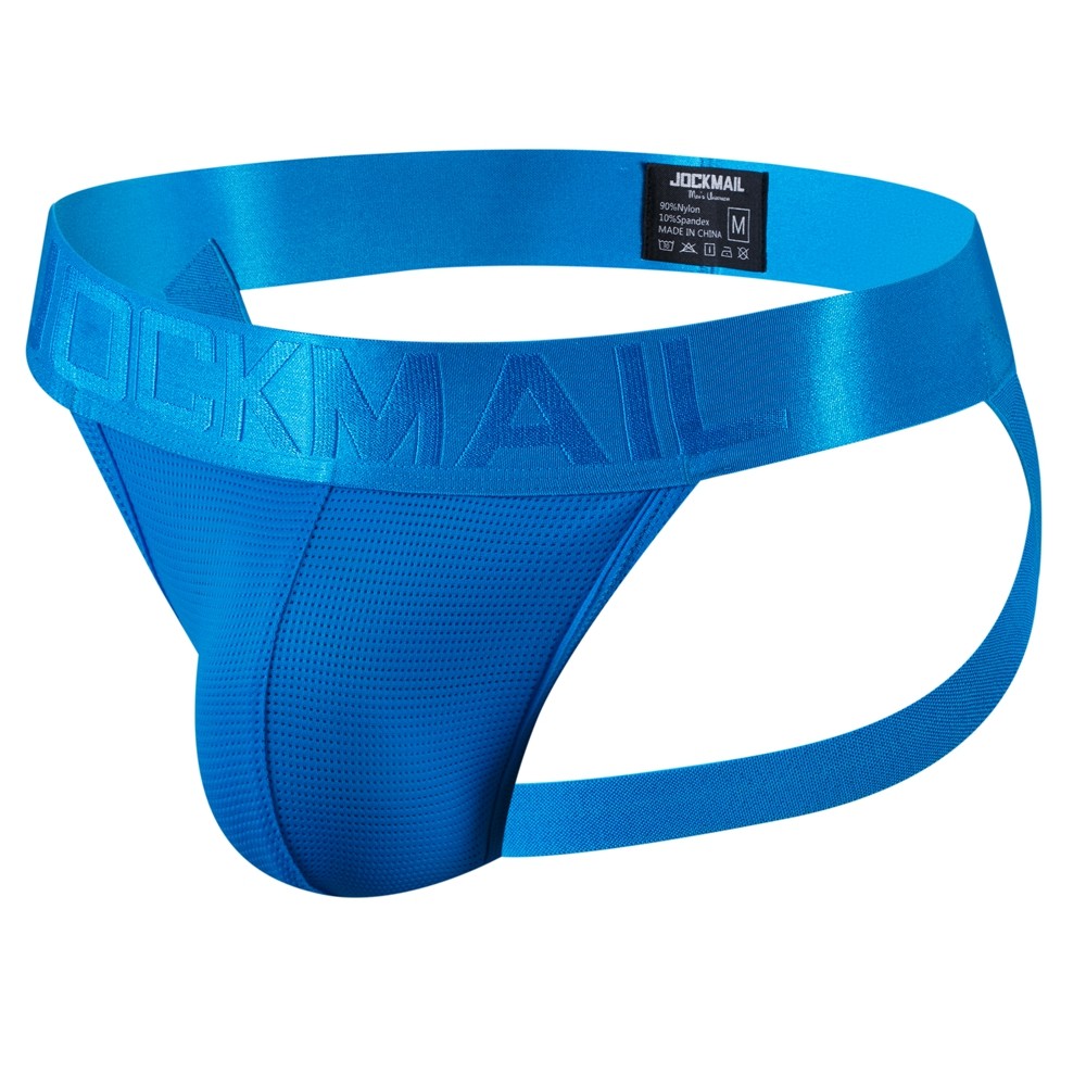 JOCKMAIL ผู้ชายตาข่ายไนลอน Quick Dry Jockstrap Tangas บิกินี่กางเกงชั้นในสั้น