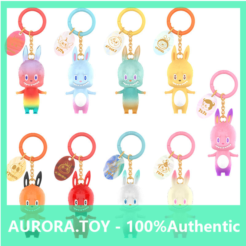 POPMART LABUBU 10th Anniversary Series พวงกุญแจจี้ Mystery Box ของขวัญเล่นอินเทรนด์