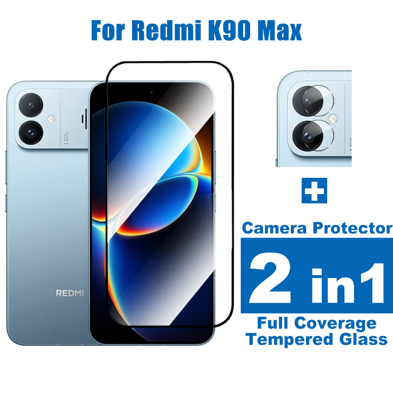 Redmi K90 MaxกระจกนิรภัยสําหรับRedmi K90 Pro Max K80 K70 Ultra Pro K70Eเต็มรูปแบบ 2 ใน 1 ป้องกันหน้า