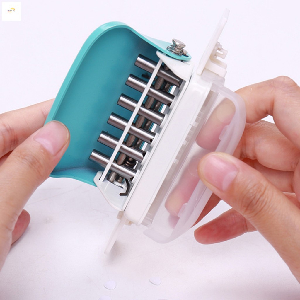 H9 Hole Puncher Paper Punches แบบพกพาปรับได้ 6 หลุม Punch เหมาะสําหรับหัตถกรรมกระดาษ DIY หัตถกรรม