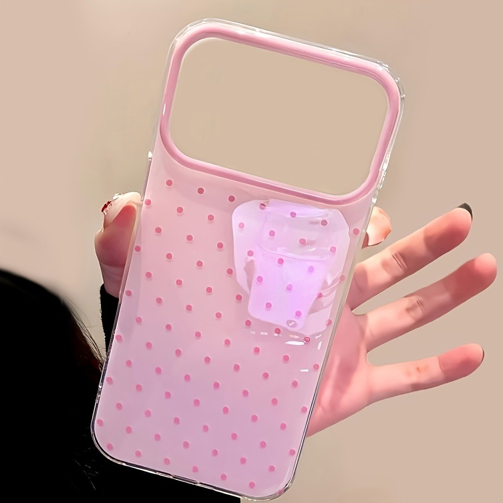 น่ารัก Minimalist Polka Dot ออกแบบเคสโทรศัพท์สําหรับ iPhone 17 16 15 14 13 12 11 Pro Max 16e Air XR XS Max 7 8 Plus กันกระแทก
