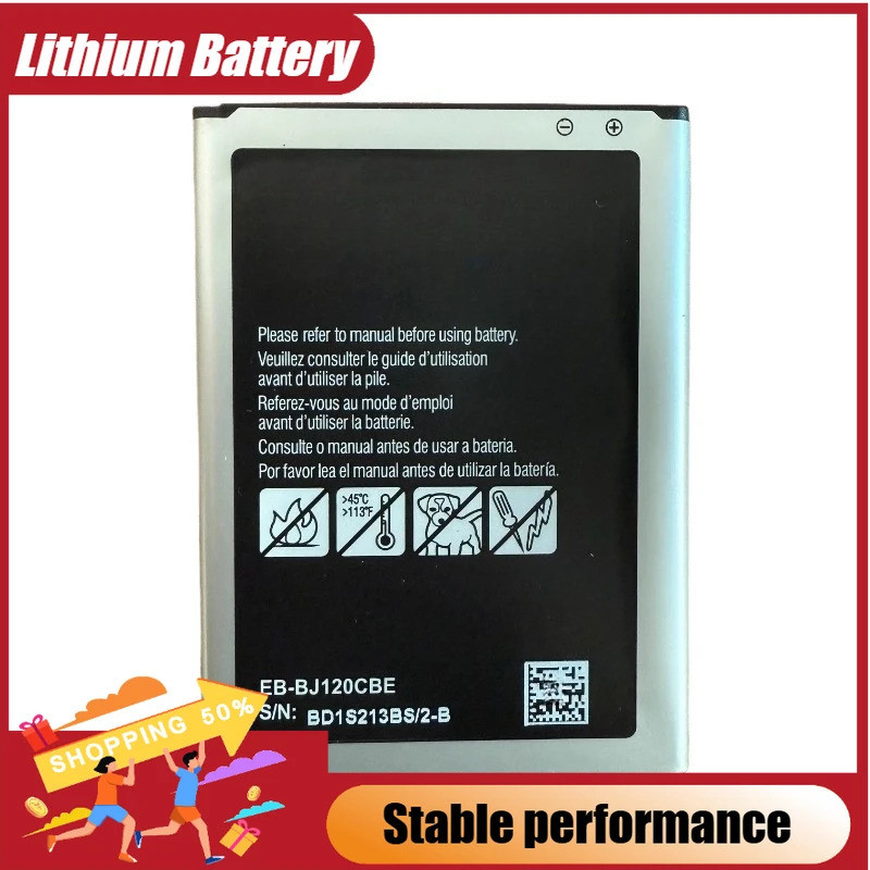 2050mAh แบตเตอรี่ EB-BJ120CBE EB-BJ120CBU สําหรับ Samsung Galaxy J1 2016 รุ่น J120 J120F J120A J120H