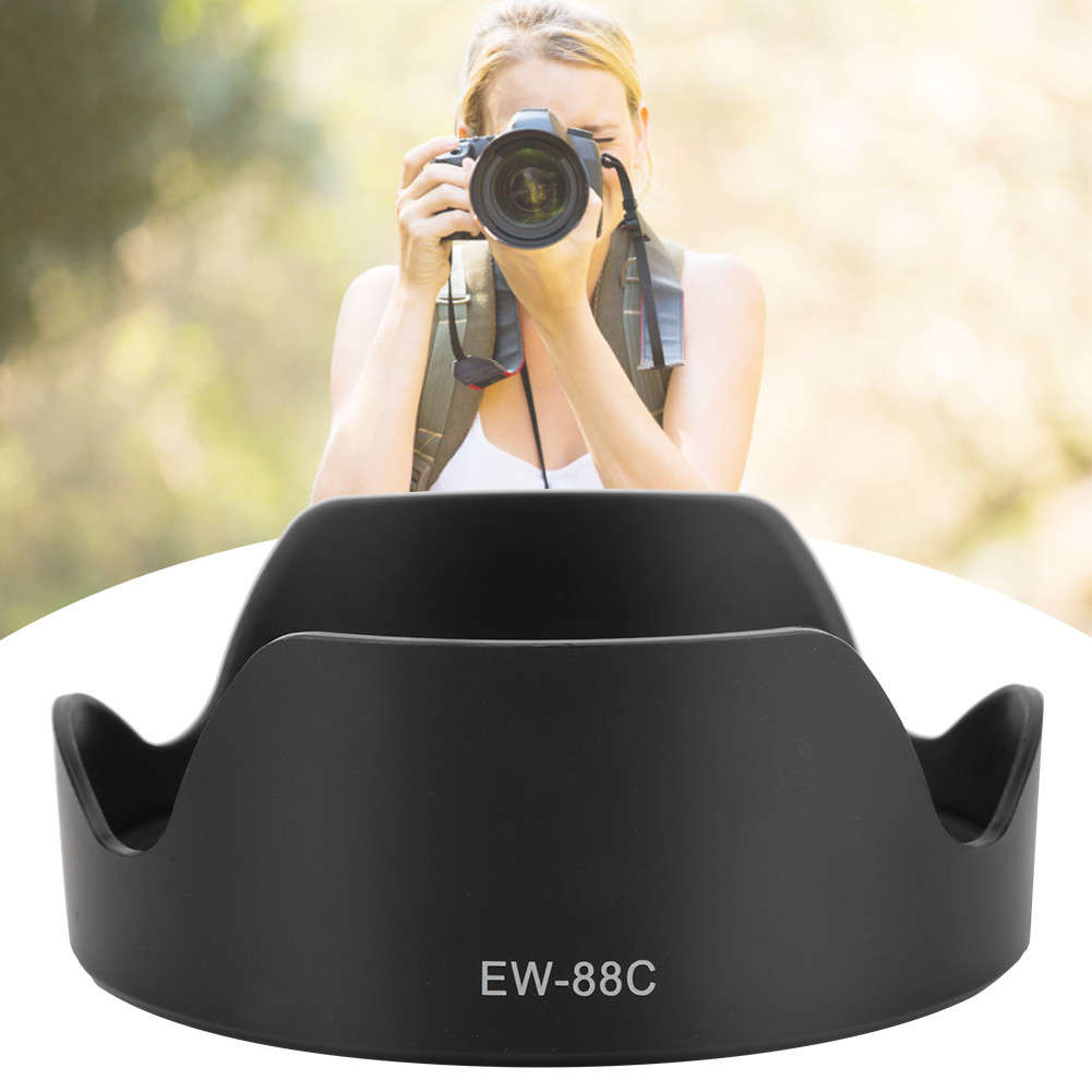 Youpins EW-88C Lens Hood Camera พลาสติกสําหรับ EF 24-70mm F2.8 L II USM