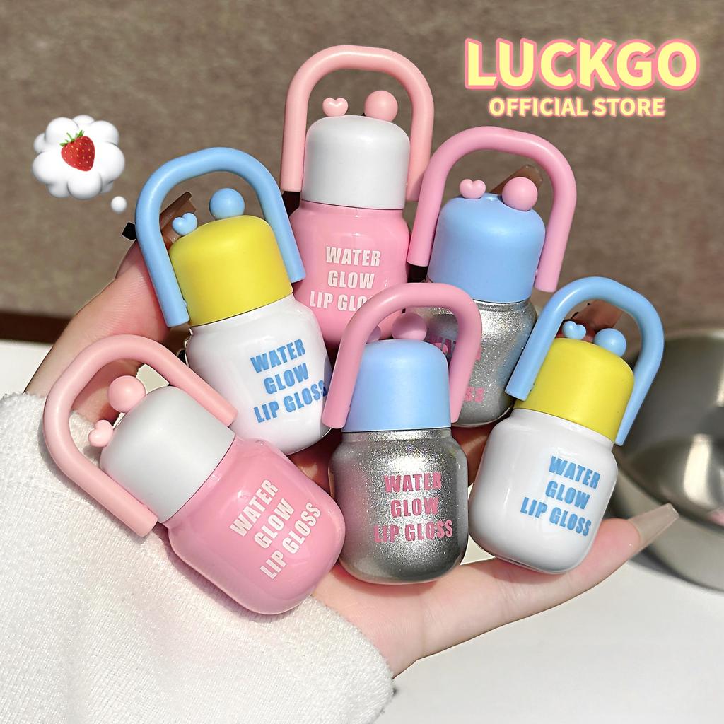 ลิปกลอส LUCKGO ให้ความเงางามดุจกระจก บำรุงริมฝีปากให้ชุ่มชื้น อวบอิ่ม เงางาม และมีสีสันเป็นธรรมชาติ