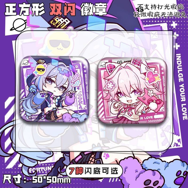 [Bota Shop] ยุบ Starry Sky Train Scarlet Hero Silver Wolf LV999 Big Month Card Avatar Anime Game Squ