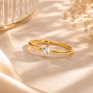 Vnox แหวนแต่งงานและแหวนหมั้นสแตนเลสสําหรับผู้หญิง, คอลเลกชันเจ้าสาว Cubic Zirconia ที่เป็นประกาย, เครื่องประดับสัญญาสารก