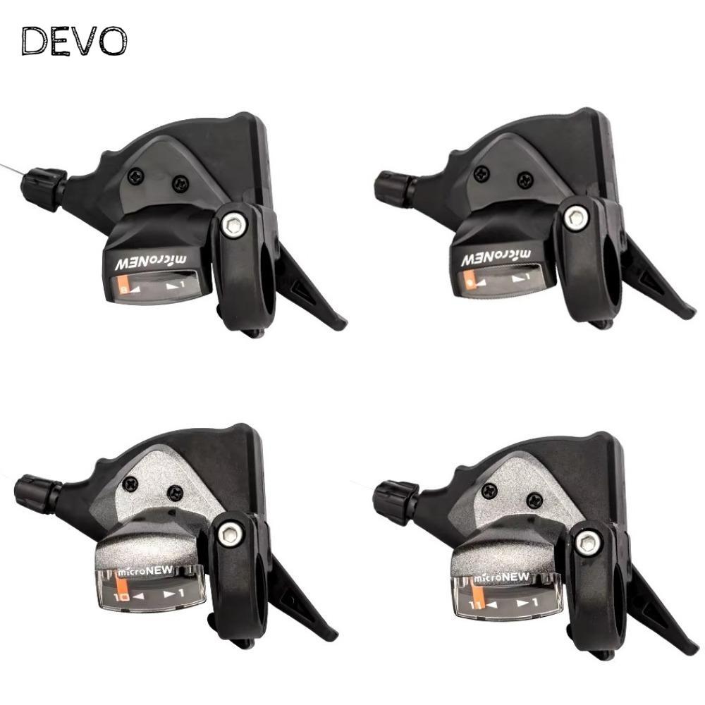 DEVO จักรยาน Shifter, 7/8/9/10/11 ความเร็วซ้ายขวา Thumb Mountain Bike Shifter, ทนทาน Universal Shifter Lever สําหรับ 52T Cassette