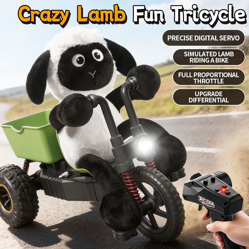 2.4G RC Lamb รถสามล้อไฟฟ้า, Full Proportional คันเร่งความเร็วสูง Drift ปีนเขา Stunt รีโมทคอนโทรลรถ, ของเล่นเด็กของขวัญ