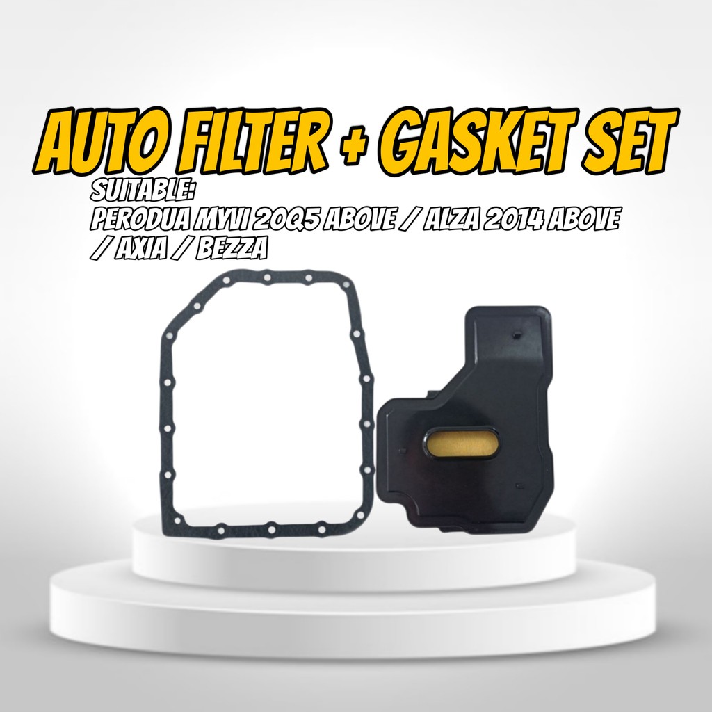 AUTO FILTER & GASKET SET - PERODUA AXIA 1.0 /BEZZA 1.0 1.3 /MYVI 2014 ABOVE /ALZA 2014 ABOVE