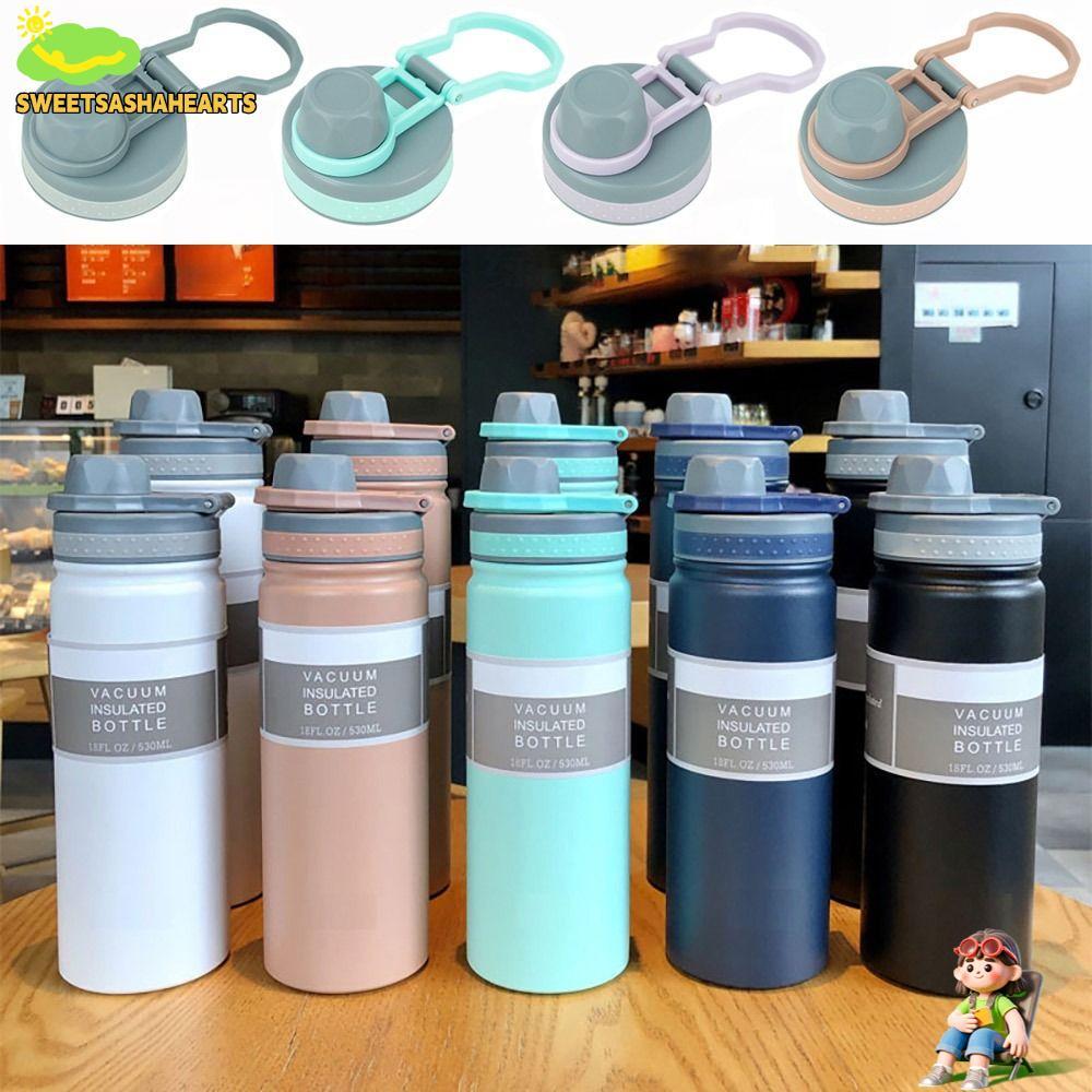 SWEETSASHA 1 ชิ้นขวด, TS-8706B/TS-8709B PVC ถ้วย, หลากสี 530 ml/750 ml พร้อมซีลแหวน Splash Proof ปิดผนึกฝาปิดสําหรับ Tyeso 530 ml/750 ml TS-8706B/TS-8709B ขวด