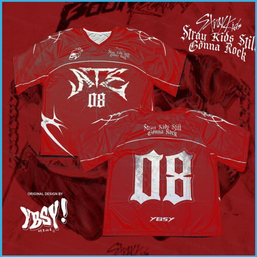 NS1 Stray Kids ATE jersey Bang Chan Seo Chang-Bin Lee Min-Ho streetwear คอสเพลย์ผ้าเสื้อยืดแขนสั้น S