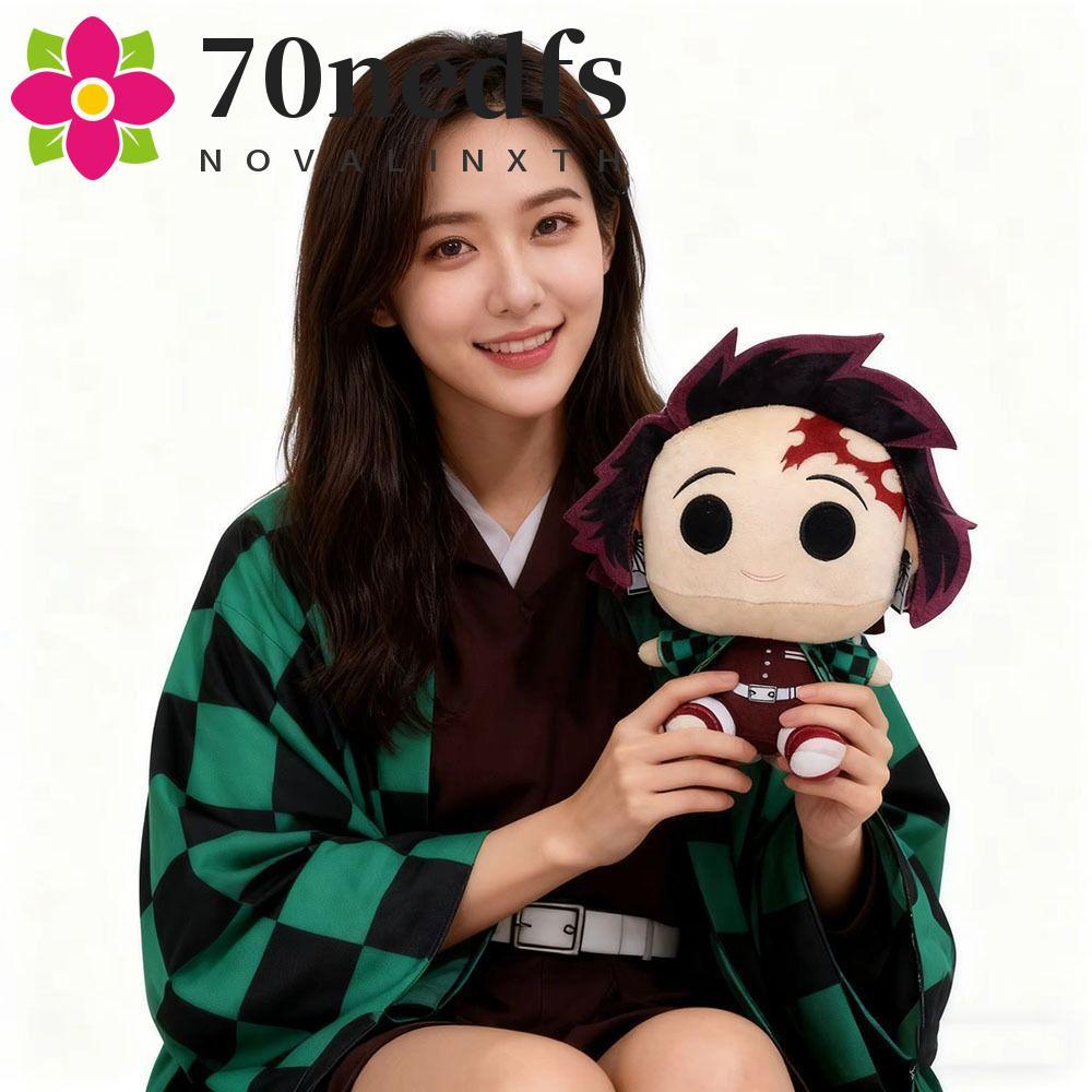 NEDFS ตุ๊กตา Tsugikuni Yoriichi, ตกแต่งบ้านอะนิเมะอุปกรณ์ต่อพ่วง Demon Slayer ของเล่นตุ๊กตา,สําหรับแ