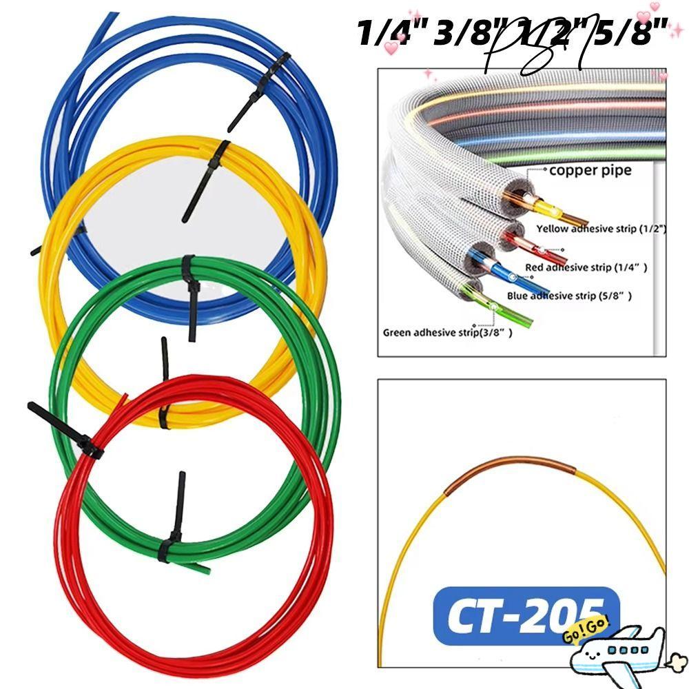 PSI 1 ชิ้นทองแดงป้องกันท่อ, CT-205 Anti-Deformation Bend ท่อป้องกัน, 1/4 "3/8" 1/2 "5/8" 4 เมตร PE พ