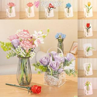 อิฐโมเดล รูซิก, กุหลาบคาร์เนชั่นดอกทิวลิปพลาสติกไมโครอนุภาคอ…