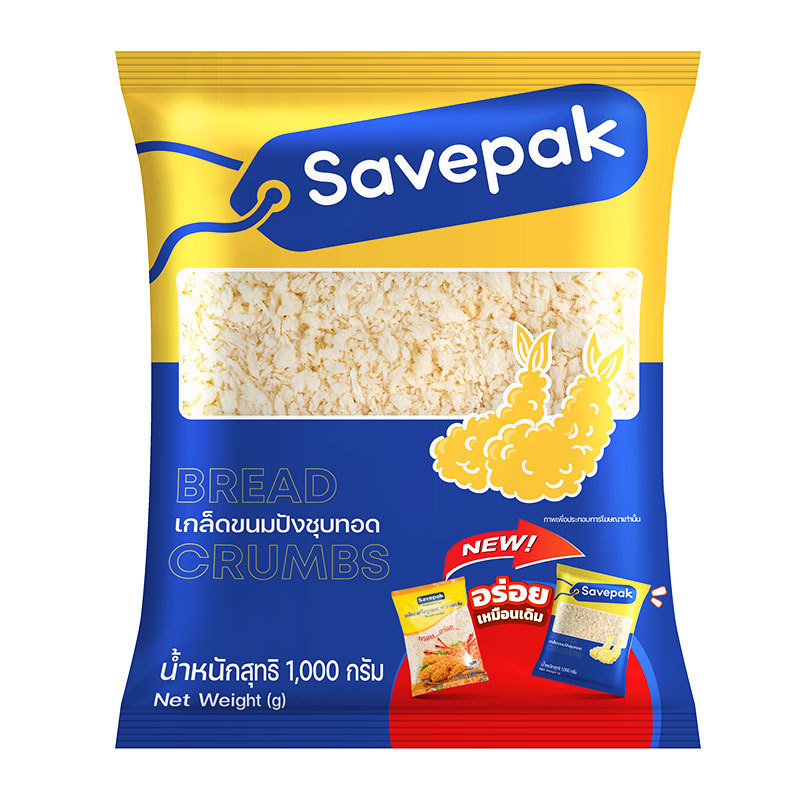 เซพแพ็ค เกล็ดขนมปัง 1 กก. (SAVEPAK Bread Crumbs 1 kg)