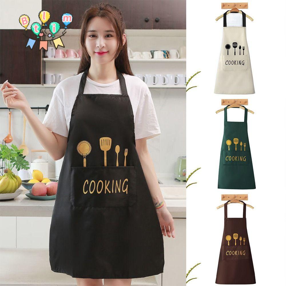 BTLIM Kitchen Smock, ผ้ากันเปื้อน PVC แขนกุด, ชุดทํางานทําอาหารกันน้ํากันน้ํามัน