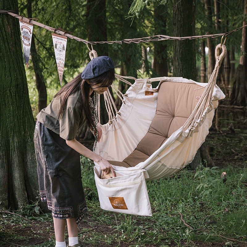 Canvas Swing Hanging Chair Portable Outdoor Adult Leisure Camping Camping Single Swing Hanging Chair