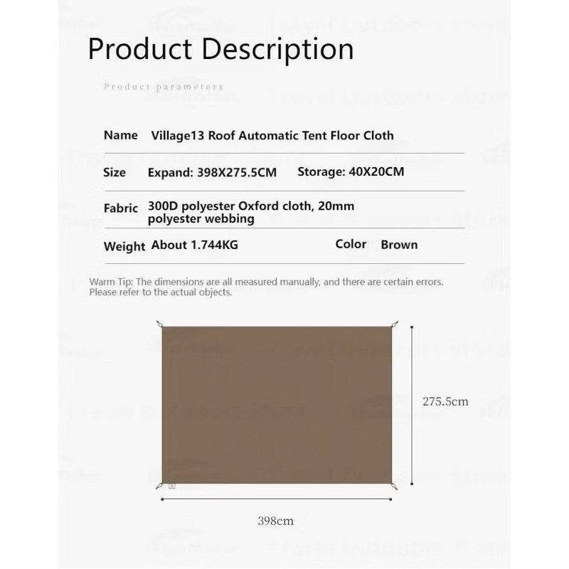 กราวชีท Naturehike Village6.02 และ Village13 สินค้าของแท้100% - รูปที่ 4