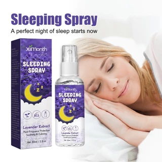 Ximonth Deep Sleep สเปรย์น้ำมันหอม สเปรย์หลับลึก ปรับปรุงการนอนหลับ สเปรย์ฉีดหมอน บรรเทาค Lavender Sleeping Pillow Spray