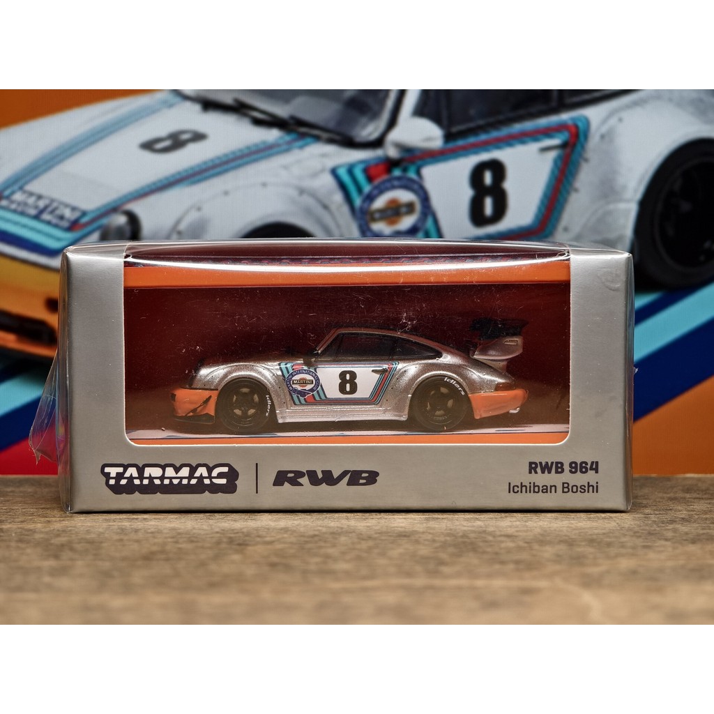 1/64 TW Porsche RWB 964 Ichiban Boshi Porsche Martini Container ที่ยังไม่ได้เปิดใหม่เอี่ยม บรรจุภัณฑ